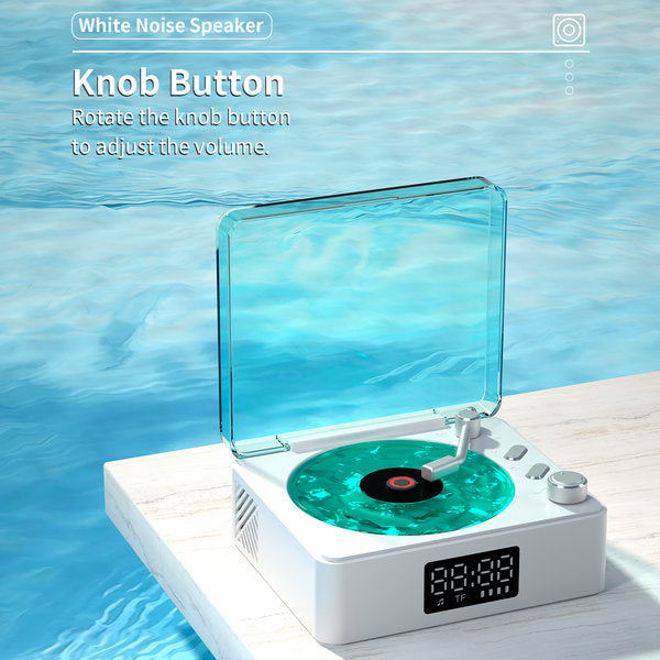 Ocean Waves Retro Bluetooth Speaker with White Noise, Ambient Light, A good gift