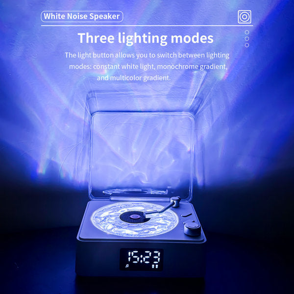Ocean Waves Retro Bluetooth Speaker with White Noise, Ambient Light, A good gift