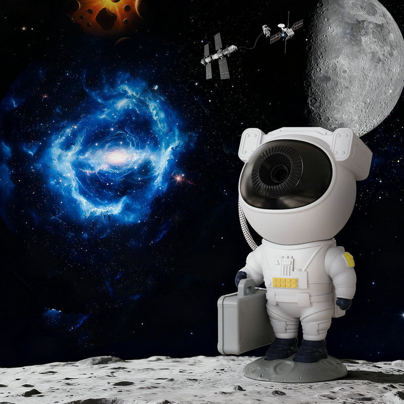 Children's Creative Gift: Astronaut Galaxy Projector Lamp